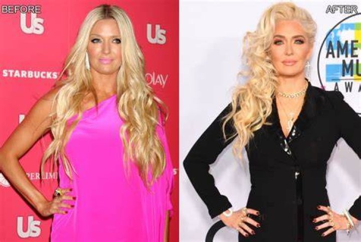Before and after pictures show Erika Jayne's transformation